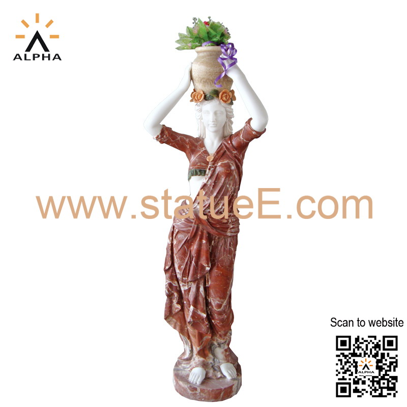 Lady with jar statue